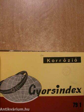 Gyorsindex-Korrózió 1979. január