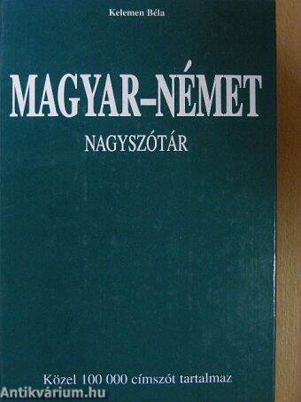 Magyar-német nagyszótár