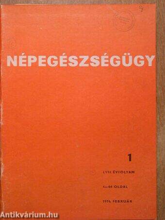 Népegészségügy 1976/1-6.