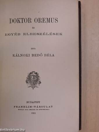 Doktor Oremus és egyéb elbeszélések