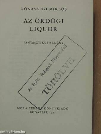 Az ördögi liquor