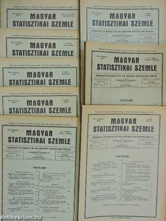 Magyar Statisztikai Szemle 1942. január-december