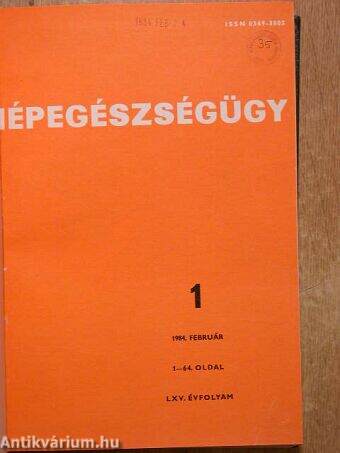 Népegészségügy 1984/1-6.