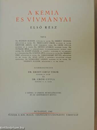 A kémia és vívmányai I-II.