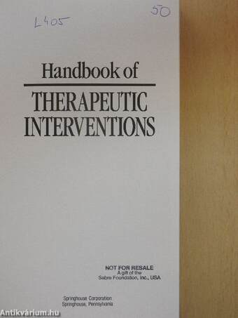 Handbook of Therapeutic Interventions