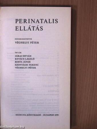 Perinatalis ellátás