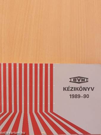 BVM kézikönyv 1989-90.