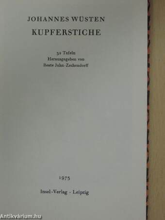 Johannes Wüsten Kupferstiche