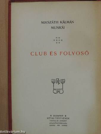 Club és folyosó