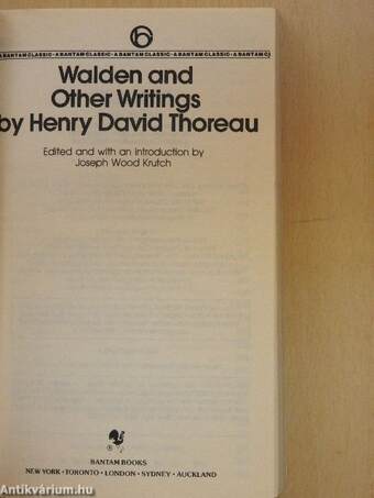 Walden and Other Writings