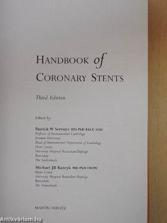 Handbook of Coronary Stents