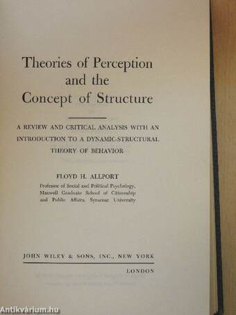 Theories of Perception and the Concept of Structure