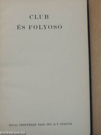 Club és folyosó