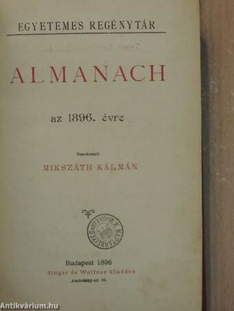 Almanach az 1896. évre