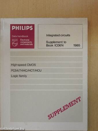 Philips Integrated circuits Supplement to Book IC06N 1985