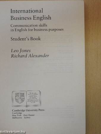 International Business English - Student's Book