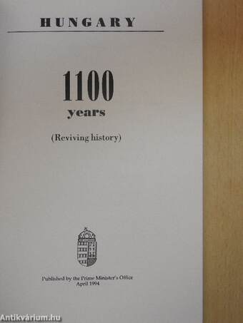 Hungary 1100 years