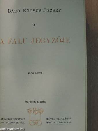 A falu jegyzője I-II.