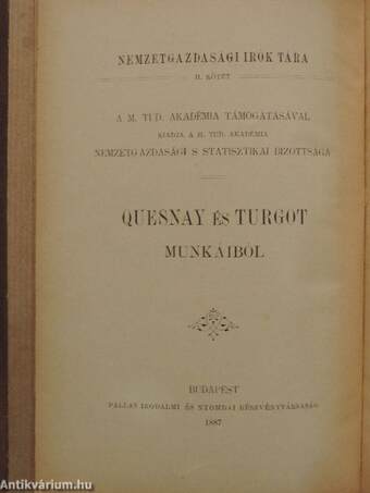 Quesnay és Turgot munkáiból