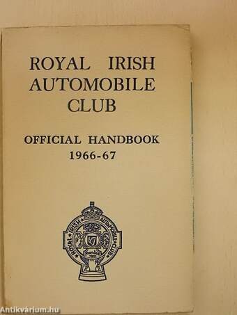 Royal Irish Automobile Club Official Handbook 1966-67