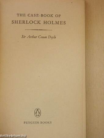 The Case-book of Sherlock Holmes