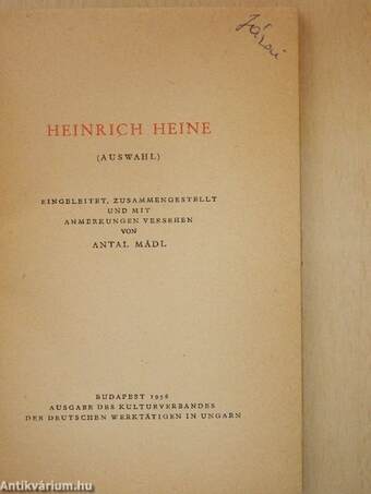 Heinrich Heine 1797-1856