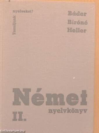 Német nyelvkönyv II.