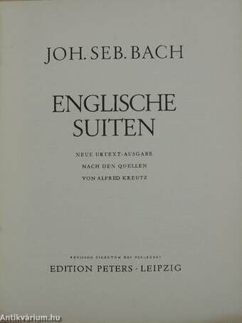 Englische Suiten Nr. 1-3.