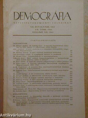 Demográfia 1964/1-4.
