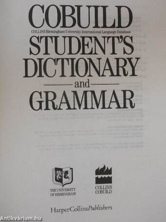 Cobuild Student's Dictionary and Grammar