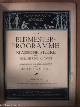 Burmester-Programme Klassische Stücke