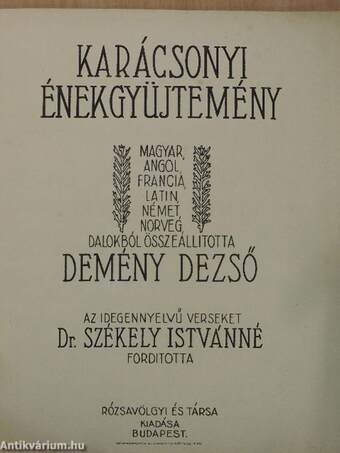 Karácsonyi énekgyüjtemény