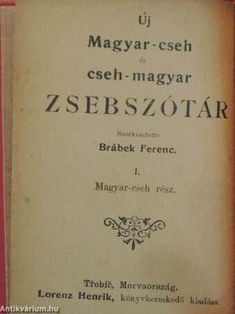 Új magyar-cseh és cseh-magyar zsebszótár I-II.