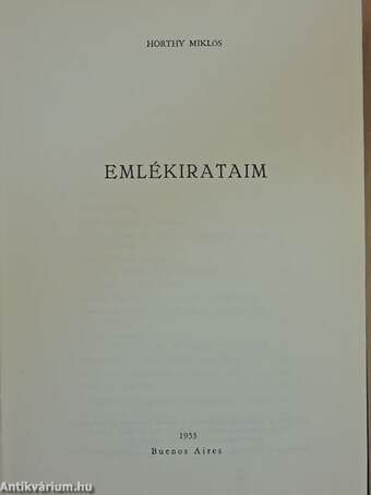 Emlékirataim