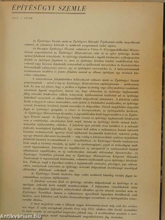 Építésügyi Szemle 1957/1-4.