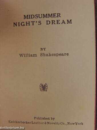 Midsummer Night's Dream (minikönyv)