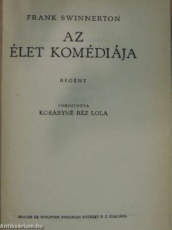 Az élet komédiája