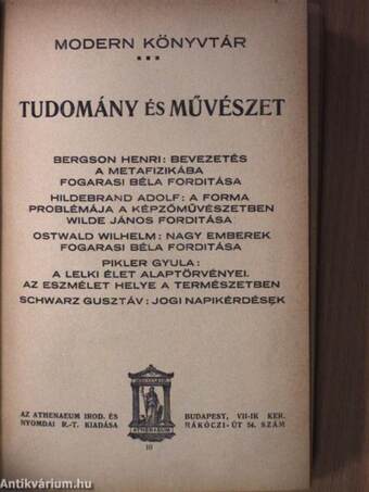 Tudomány és művészet I.