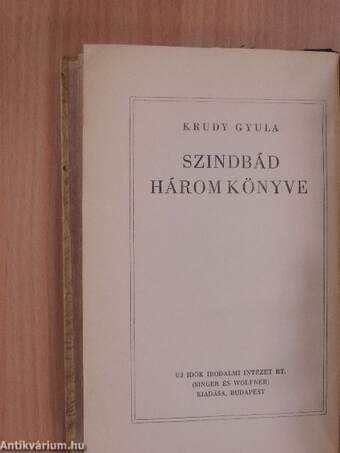 Szindbád három könyve