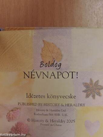 Boldog névnapot! (minikönyv)