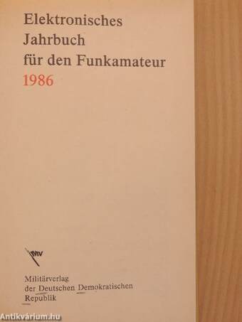 Elektronisches Jahrbuch für den Funkamateur 1986