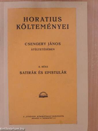 Horatius satirái és epistulái