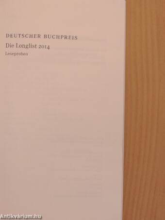 Deutscher Buchpreis 2014