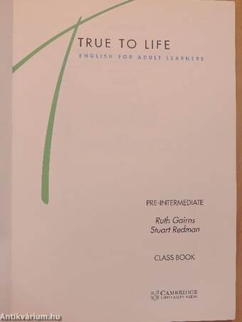 True to Life - Pre-intermediate - Class Book