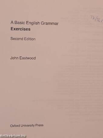 A Basic English Grammar - Exercises