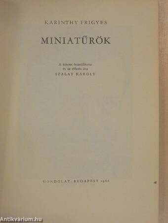 Miniatűrök