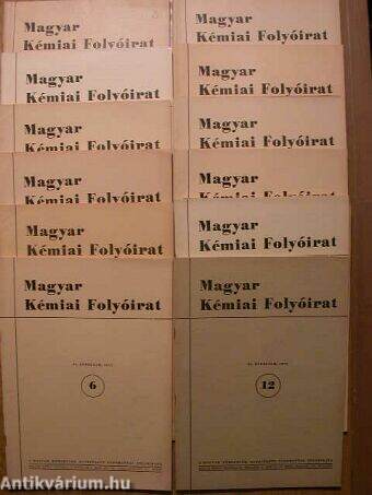Magyar Kémiai Folyóirat 1975. január-december