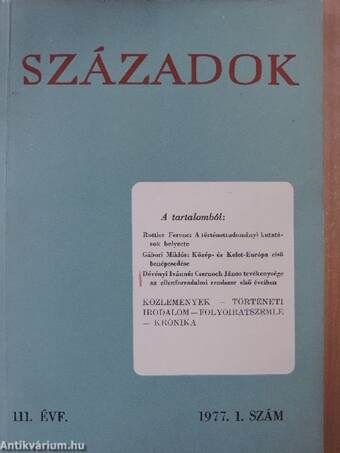 Századok 1977/1-6.