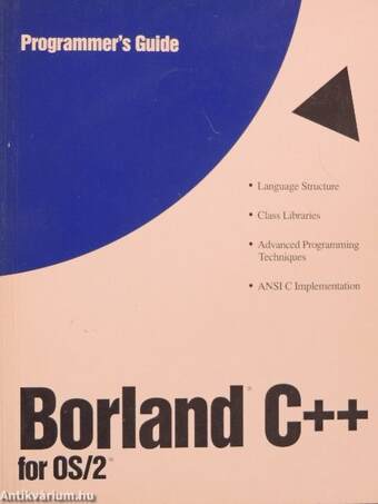 Borland C++ for OS/2 Programmer's Guide