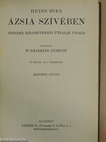 Ázsia szívében II. (töredék)